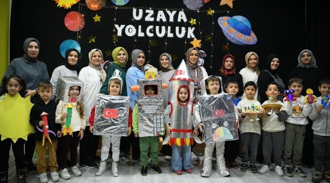 Çayırovalı minikler, uzay keşfine çıktı