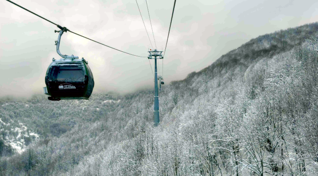 Teleferik keyfi kaldığı yerden