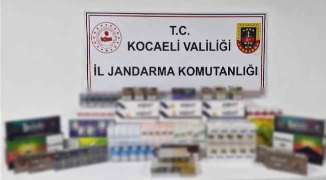 Dilovası'nda bin 600 paket kaçak sigara ele geçirildi