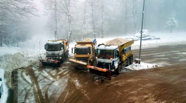 Kocaeli'de gece gündüz yollar açık