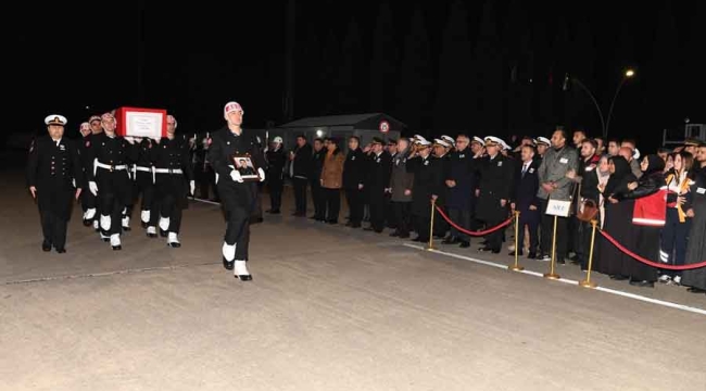 Şehit Piyade Uzman Çavuş Mustafa Bazna tören ile karşılandı