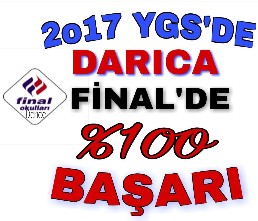 Darıca Final'de %100 YGS başarısı