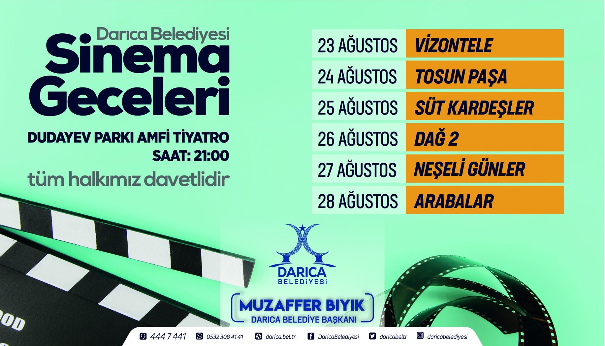 Darıca'da sinema geceleri başlıyor