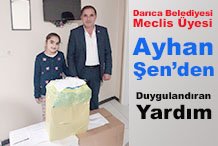 Meclis üyesi Şen'den 3 Koli yardım