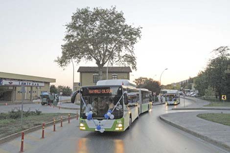 Çevreci otobüsler hizmete başladı