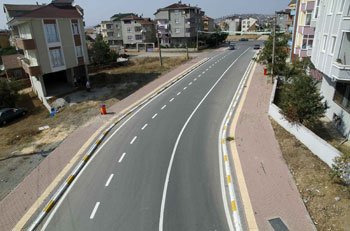 Sırasöğütler Caddesi'ne 3 bin asfalt